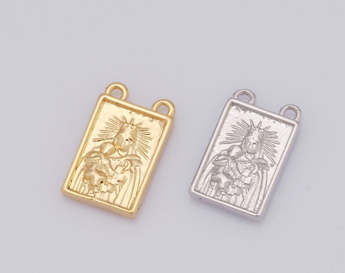 1 pcs Gold Character Pendant,18K Gold Filled Relief Charm,Portrait Charm DIY Bracelet Necklace Jewelry Making Findings Supply