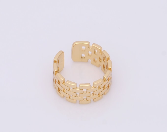1 Pcs Dainty Gold Personality Rings,18K Gold Filled Open Rings,Tube Rings,Gift for Her