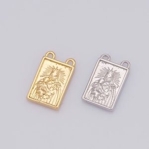 1 pcs Gold Character Pendant,18K Gold Filled Relief Charm,Portrait Charm DIY Bracelet Necklace Jewelry Making Findings Supply