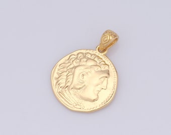 1 Pcs Gold Portrait Pendant,18k Gold Filled Character Charms,Relief Charms for DIY Jewelry Making Findings Supply