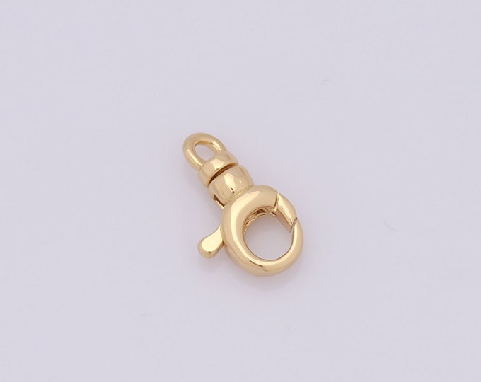 1 pcs Gold Lobster Clasp,18K Gold Filled Claw Clasp,Lobster Clasp for DIY Bracelet Necklace Jewelry Making Findings Supply