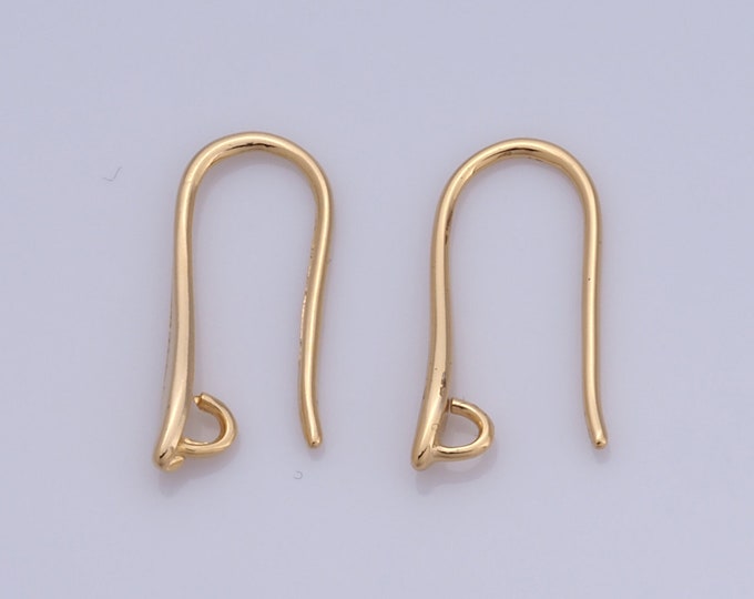 5 pair Gold Earhook Accessories,18K Gold Filled Earring Accessories,Ear Hook for DIY Earrings Jewelry Making Findings Supply