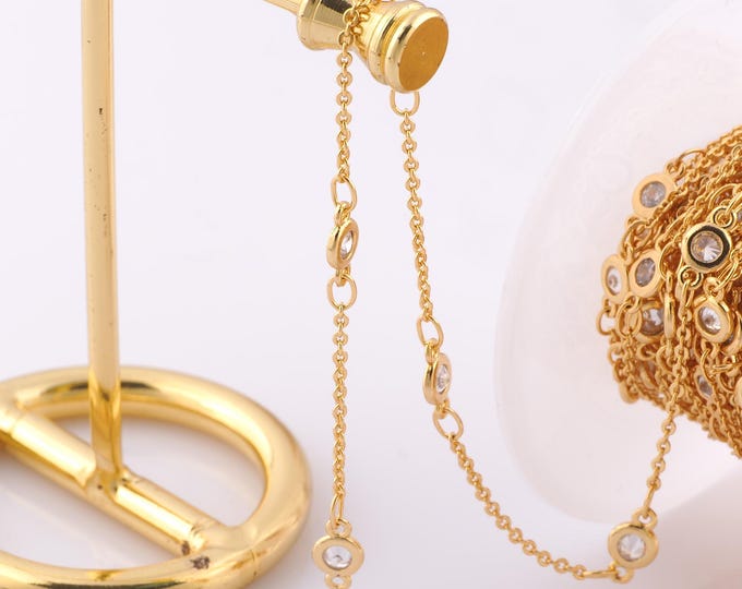 1 Meter Gold Satellite Chain, 18K Gold Filled Semi Finished Chain, Specialty Chains, DIY Jewelry Making Supplies