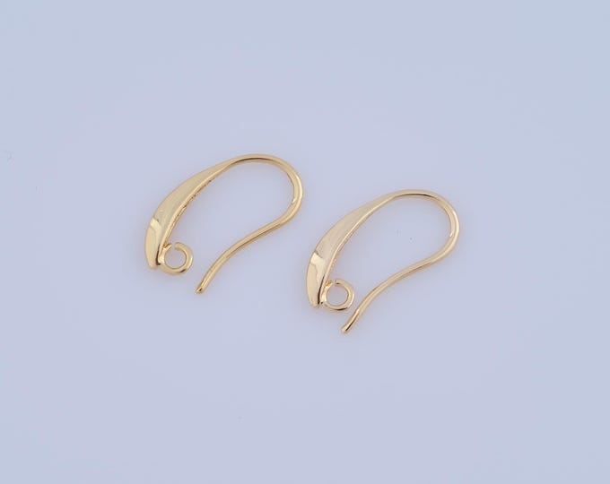 5 pair Gold Earhook Accessories,18K Gold Filled Earring Accessories,Ear Hook for DIY Earrings Jewelry Making Findings Supply