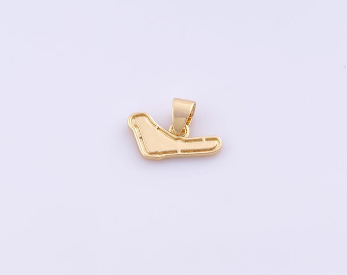 1 pcs Gold Track Pendant,18K Gold Filled F1 Track Charm,Track Charms DIY Bracelet Necklace Jewelry Making Findings Supply