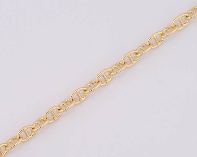 1 Meter Gold Cable Chain, 18K Gold Filled Semi Finished Chain, Specialty Chains, DIY Jewelry Making Supplies