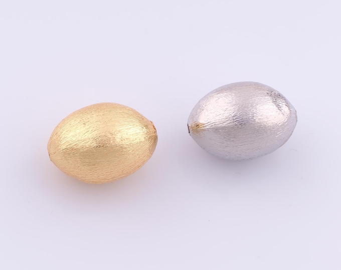 1 pcs 18K Gold Filled Oval Spacer Beads,Oval Beads,Oval Beads for DIY Jewelry Making Findings Supply