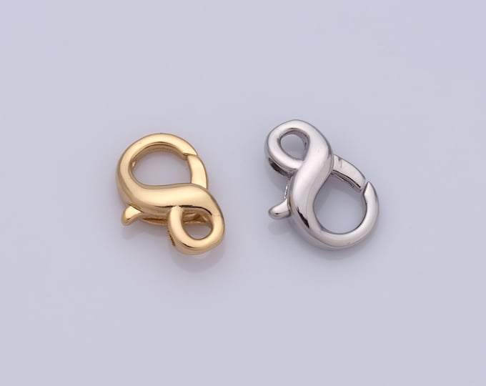 1 pcs Gold And Silver Lobster Clasp,18K Gold Filled Claw Clasp,Lobster Clasp for DIY Bracelet Necklace Jewelry Making Findings Supply