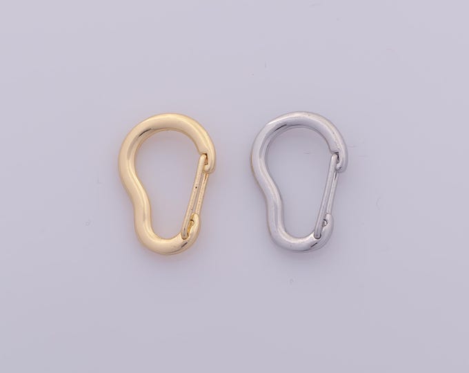 1 pcs Gold Push Door Clasp,18K Gold Filled Spring Clasp,Snap Clasp for DIY Bracelet Necklace Jewelry Making Findings Supply