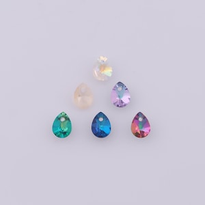 1 pcs Pear Crystal Pendant,Crystal AB Charms,Austrian Crystal,Made in Austria DIY Bracelet Necklace Jewelry Making Findings Supply