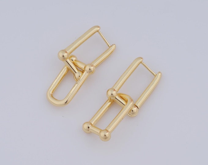 1 pair Gold Hoop Earrings,18K Gold Filled Huggie Hoop Earring ,Hoop Earrings,Hypoallergenic Huggie Hoop,Gift for Her
