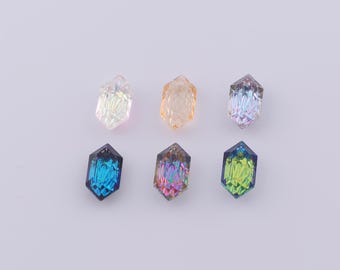 1 pcs Embossed Crystal Pendant,Crystal AB Charms,Austrian Crystal,Made in Austria DIY Bracelet Necklace Jewelry Making Findings Supply