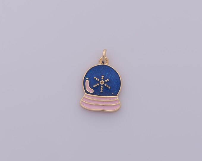 1 pcs Gold Enamel Peaked Cap Pendant,18K Gold Filled Flower Charm,Peaked Cap Charms DIY Bracelet Necklace Jewelry Making Findings Supply