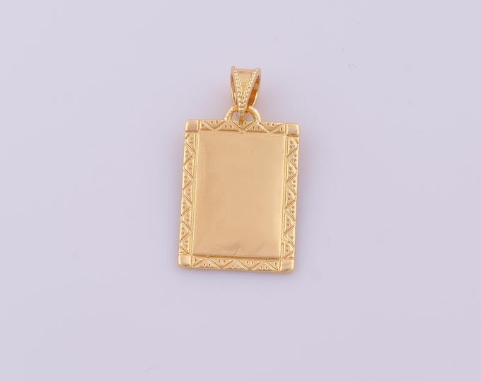 1 pcs Gold Mirror Pendant,18K Gold Filled Mirror Charm,Mirror Charms DIY Bracelet Necklace Jewelry Making Findings Supply