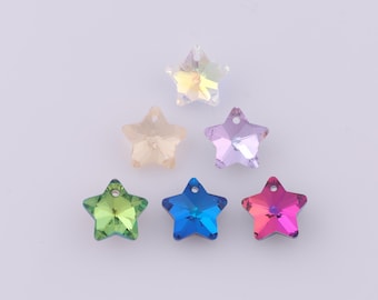 1 pcs Star Crystal Pendant,Crystal AB Charms,Austrian Crystal,Made in Austria DIY Bracelet Necklace Jewelry Making Findings Supply