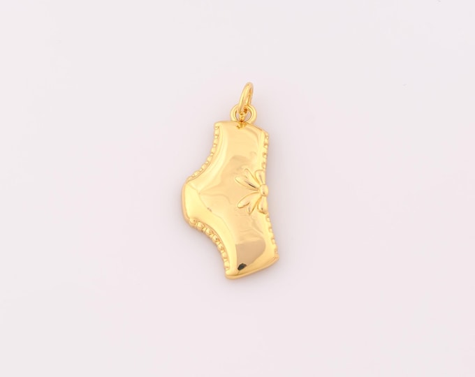 1 pcs Gold Bikini Pendant,18K Gold Filled Underwear Model Charm,Underwear Charms DIY Bracelet Necklace Jewelry Making Findings Supply