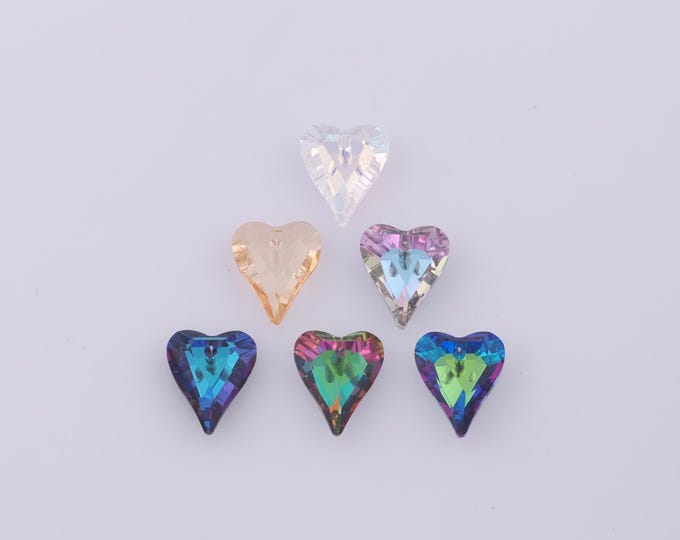 1 pcs Heart Crystal Pendant,Crystal AB Charms,Austrian Crystal,Made in Austria DIY Bracelet Necklace Jewelry Making Findings Supply