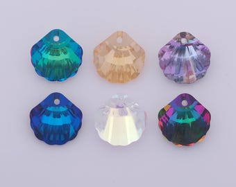 1 pcs Shell Crystal Pendant,Crystal AB Charms,Austrian Crystal,Made in Austria DIY Bracelet Necklace Jewelry Making Findings Supply