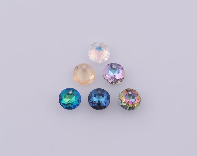 1 pcs Classic Cut Crystal Pendant,Crystal AB Charms,Austrian Crystal,Made in Austria DIY Bracelet Necklace Jewelry Making Findings Supply