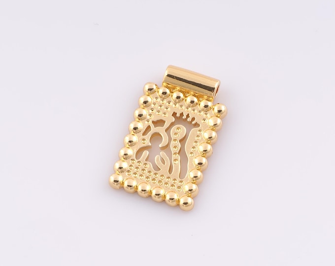 1 pcs Gold King Pendant,18K Gold Filled Minimalist Charm,King Charms,DIY Bracelet Necklace Jewelry Making Findings Supply