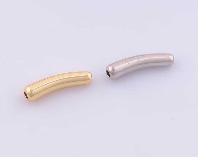 1 pcs 18K Gold Filled Cylindrical Spacer Beads,Tube Beads,Cylindrical Beads for DIY Jewelry Making Findings Supply