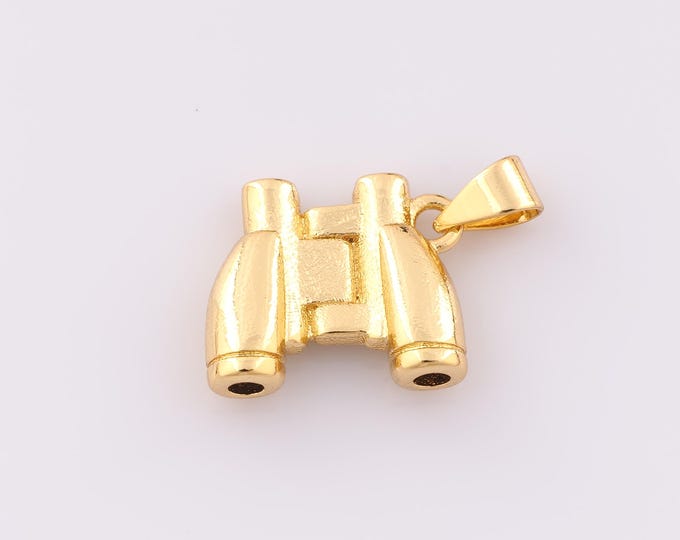 1 pcs Gold Telescope Pendant,18K Gold Filled Telescope Charm,Telescope Charm DIY Bracelet Necklace Jewelry Making Findings Supply