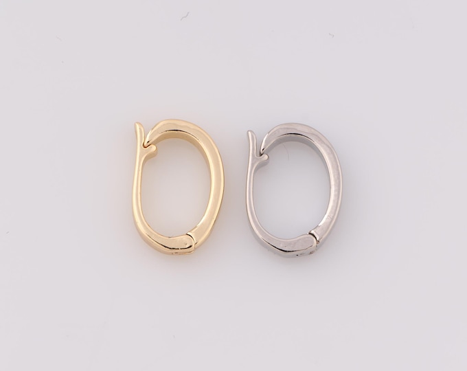 1 pcs Gold Push Door Clasp,18K Gold Filled Snap Clasp,Push Door Clasp for DIY Bracelet Necklace Jewelry Making Findings Supply