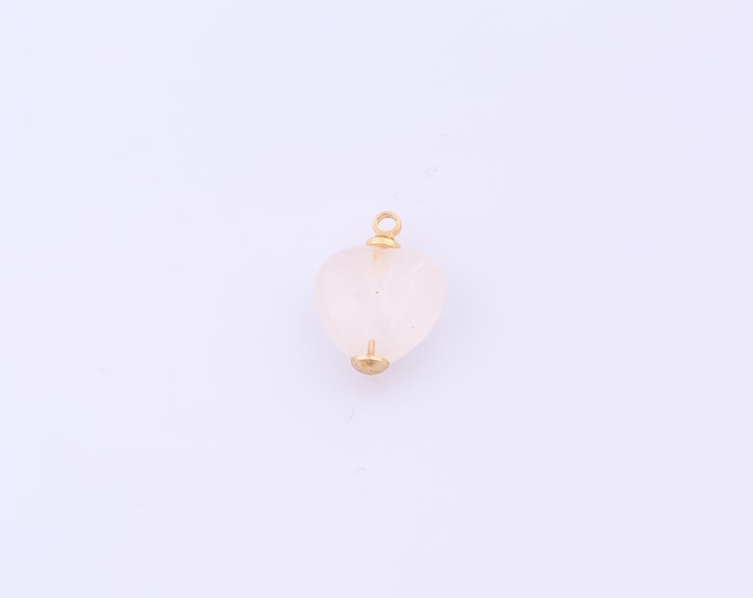 1 pcs Gold Energy Stone Pendant,18K Gold Filled Natural Stone Charm,Stone Charms DIY Bracelet Necklace Jewelry Making Findings Supply