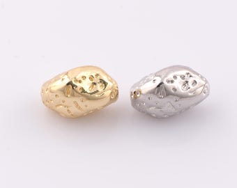 1 pcs 18K Gold Filled Irregular Spacer Beads,Minimalist Beads,Irregular Beads for DIY Jewelry Making Findings Supply