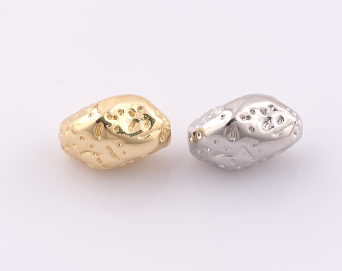 1 pcs 18K Gold Filled Irregular Spacer Beads,Minimalist Beads,Irregular Beads for DIY Jewelry Making Findings Supply
