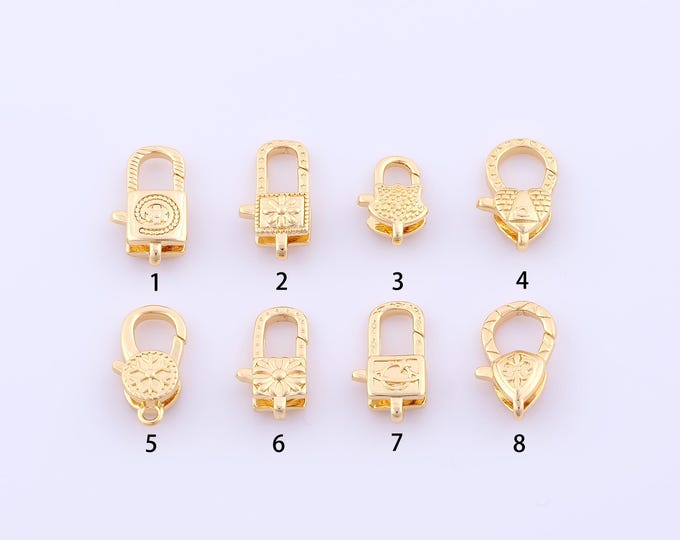 1 pcs Gold Lobster Clasp,18K Gold Filled Spring Clasp,Claw Clasp for DIY Bracelet Necklace Jewelry Making Findings Supply