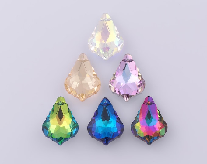 1 pcs Baroque Crystal Pendant,Crystal AB Charms,Austrian Crystal,Made in Austria DIY Bracelet Necklace Jewelry Making Findings Supply