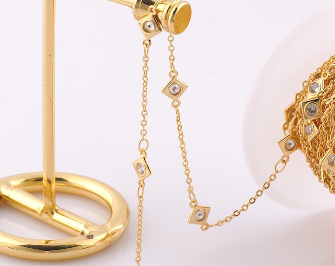 1 Meter Gold Satellite Chain, 18K Gold Filled Semi Finished Chain, Specialty Chains, DIY Jewelry Making Supplies
