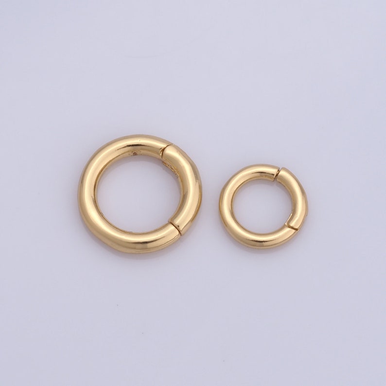 1 Pcs Gold Spring Clasp,18k Gold Filled Round Clasp,spring Clasp for ...