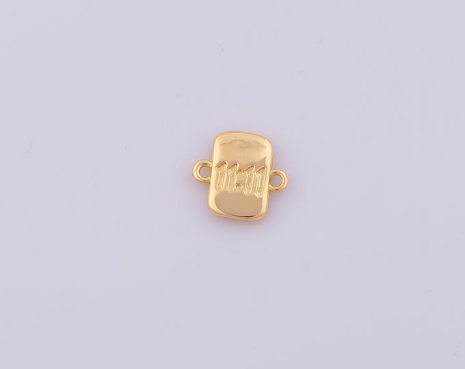 1 pcs Gold Angel Number Connector,18K Gold Filled Number Connector,DIY Bracelet Necklace Jewelry Making Findings Supply