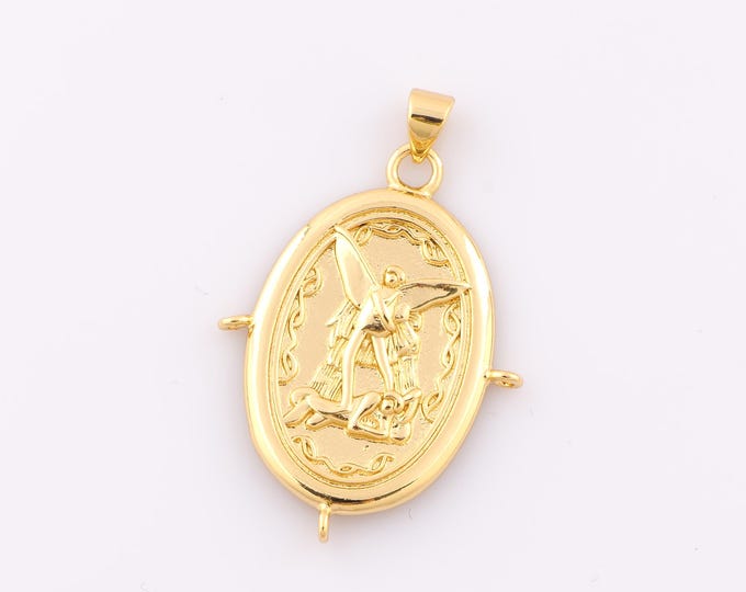 1 pcs Gold Angel Pendant,18K Gold Filled Angel Charm,Angel Charm DIY Bracelet Necklace Jewelry Making Findings Supply