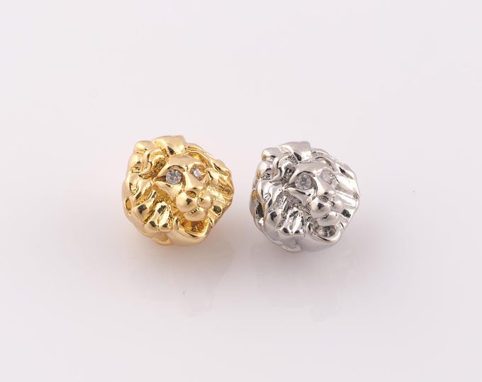 1 pcs 18K Gold Filled Round Spacer Beads,LionBeads,Round LionBeads for DIY Jewelry Making Findings Supply