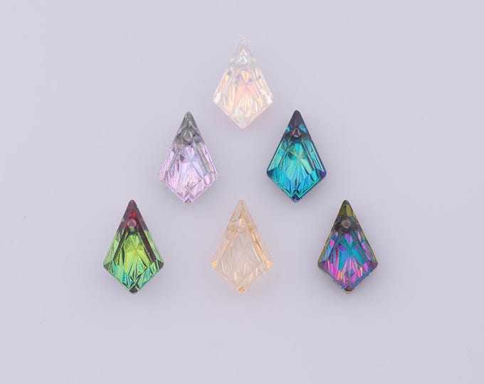 1 pcs Helix Crystal Pendant,Crystal AB Charms,Austrian Crystal,Made in Austria DIY Bracelet Necklace Jewelry Making Findings Supply