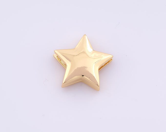 1 pcs 18K Gold Filled Star Spacer Beads,Celestial Beads,Starburst Beads for DIY Jewelry Making Findings Supply