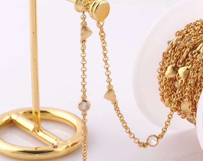 1 Meter Gold Satellite Chain, 18K Gold Filled Semi Finished Chain, Specialty Chains, DIY Jewelry Making Supplies