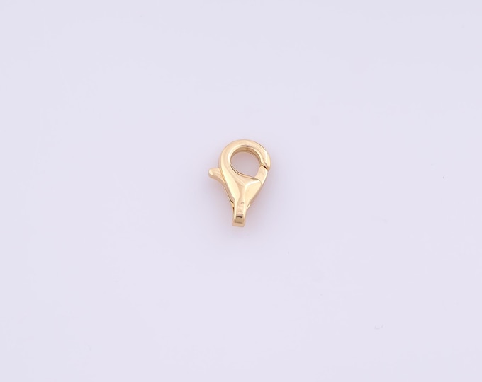 1 pcs Gold Lobster Clasp,18K Gold Filled Spring Clasp,Claw Clasp for DIY Bracelet Necklace Jewelry Making Findings Supply