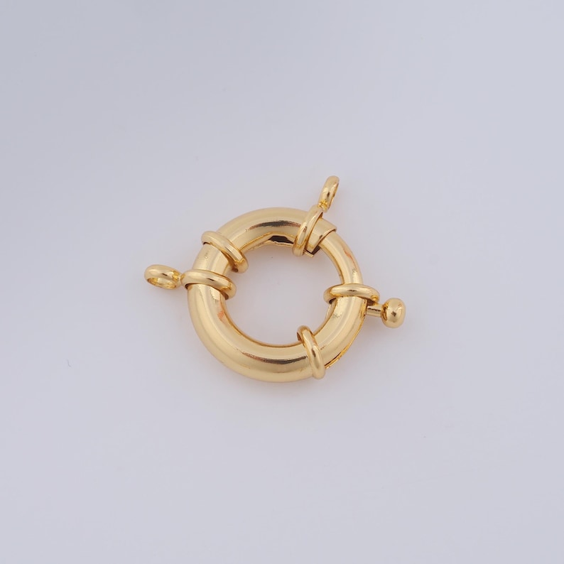 1 Pcs 18K Gold Filled Round Spring Clasp,sailor Clasp,spring Clasp for ...