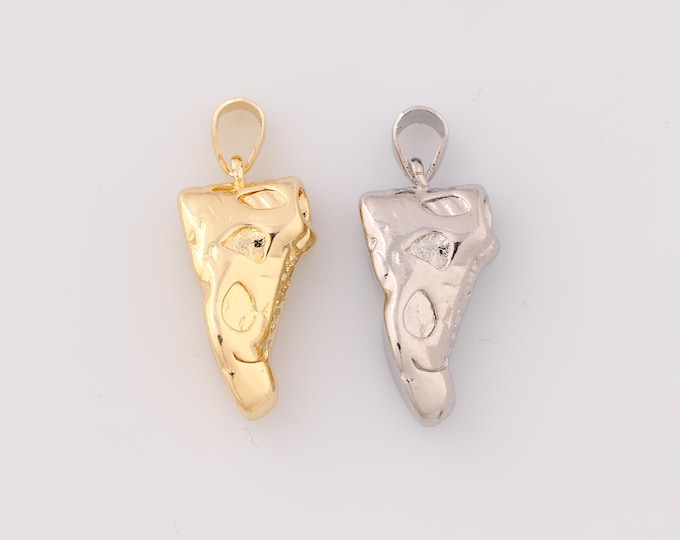 1 pcs Gold Sneaker Pendant,18K Gold Filled High Top Shoe Charm,Shoe Charms,DIY Bracelet Necklace Jewelry Making Findings Supply