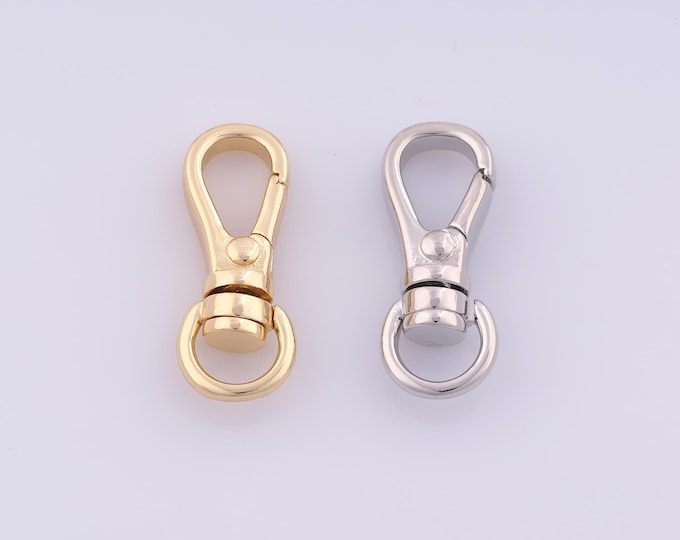 1 pcs Gold Push Door Clasp,18K Gold Filled Spring Clasp,Snap Clasp for DIY Bracelet Necklace Jewelry Making Findings Supply