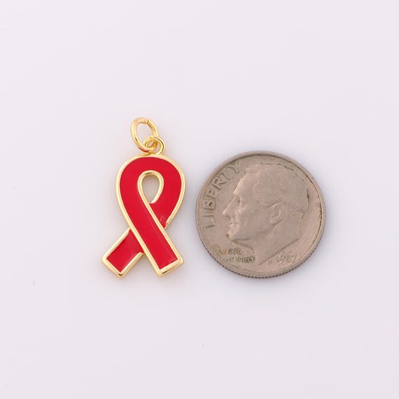 50 Ciondoli A Nastro Smaltati 12x18mm, Colore Misto (rosso, Giallo, Verde, Bianco), In Lega, Per Creazione Gioielli Fai Da Te, Collane, Bracciali, Sensibilizzazione Cancro