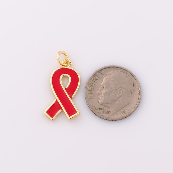 50 Ciondoli A Nastro Smaltati 12x18mm, Colore Misto (rosso, Giallo, Verde, Bianco), In Lega, Per Creazione Gioielli Fai Da Te, Collane, Bracciali, Sensibilizzazione Cancro
