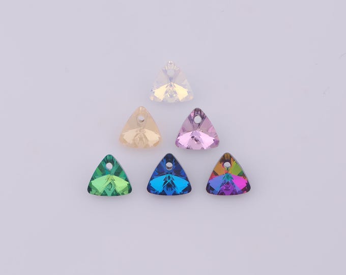 1 pcs Triangle Crystal Pendant,Crystal AB Charms,Austrian Crystal,Made in Austria DIY Bracelet Necklace Jewelry Making Findings Supply