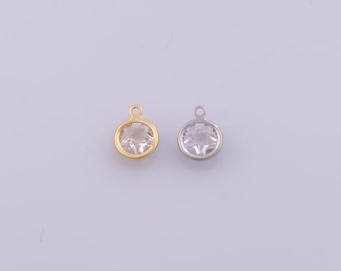 1 pcs Gold CZ Star Pendant,18K Gold Filled Celestial Charm,Starburst Charms DIY Bracelet Necklace Jewelry Making Findings Supply