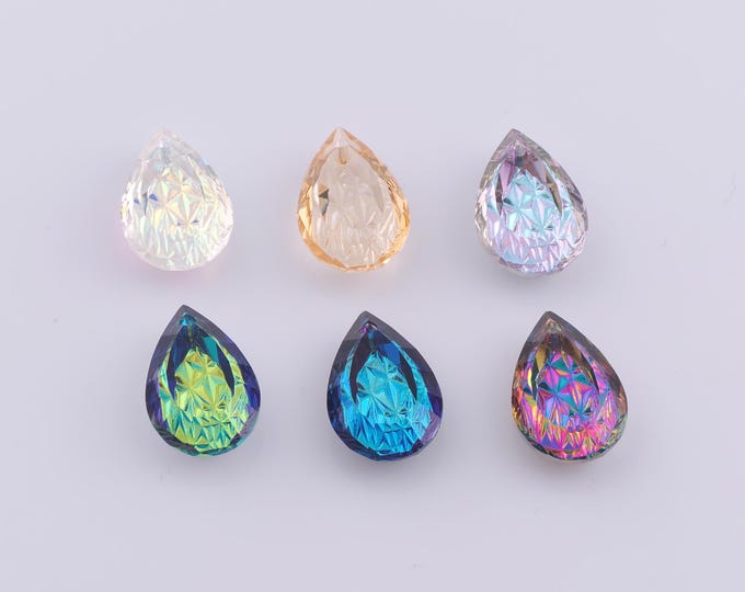 1 pcs Pear Crystal Pendant,Crystal AB Charms,Austrian Crystal,Made in Austria DIY Bracelet Necklace Jewelry Making Findings Supply