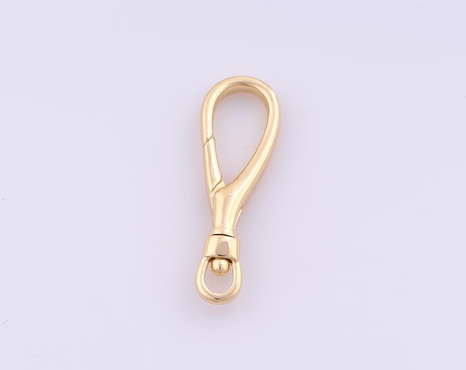 1 pcs Gold Push Door Clasp,18K Gold Filled Spring Clasp,Snap Clasp for DIY Bracelet Necklace Jewelry Making Findings Supply